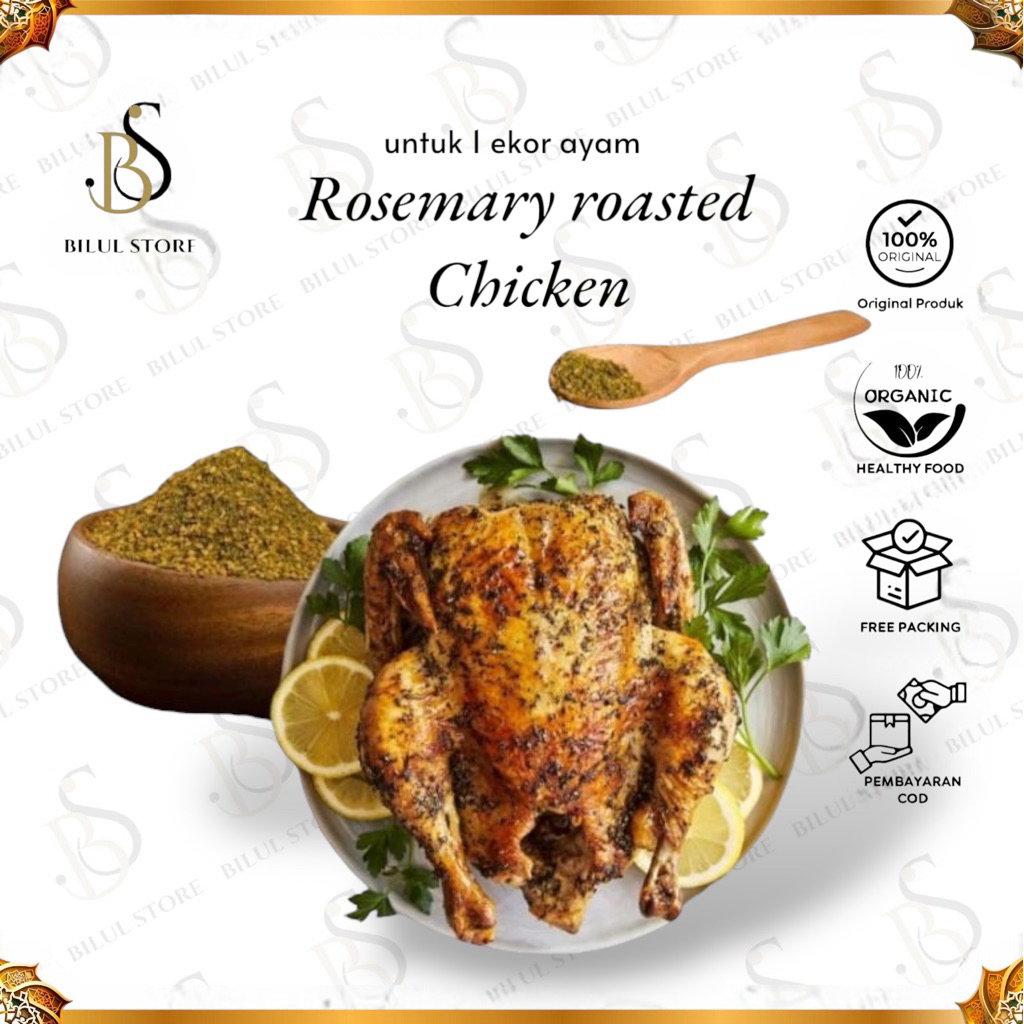 Bumbu Rosemary Roasted Chicken Premium 100gr | Marinasi Ayam Panggang Aroma Rosemary | Bumbu Ayam Ov