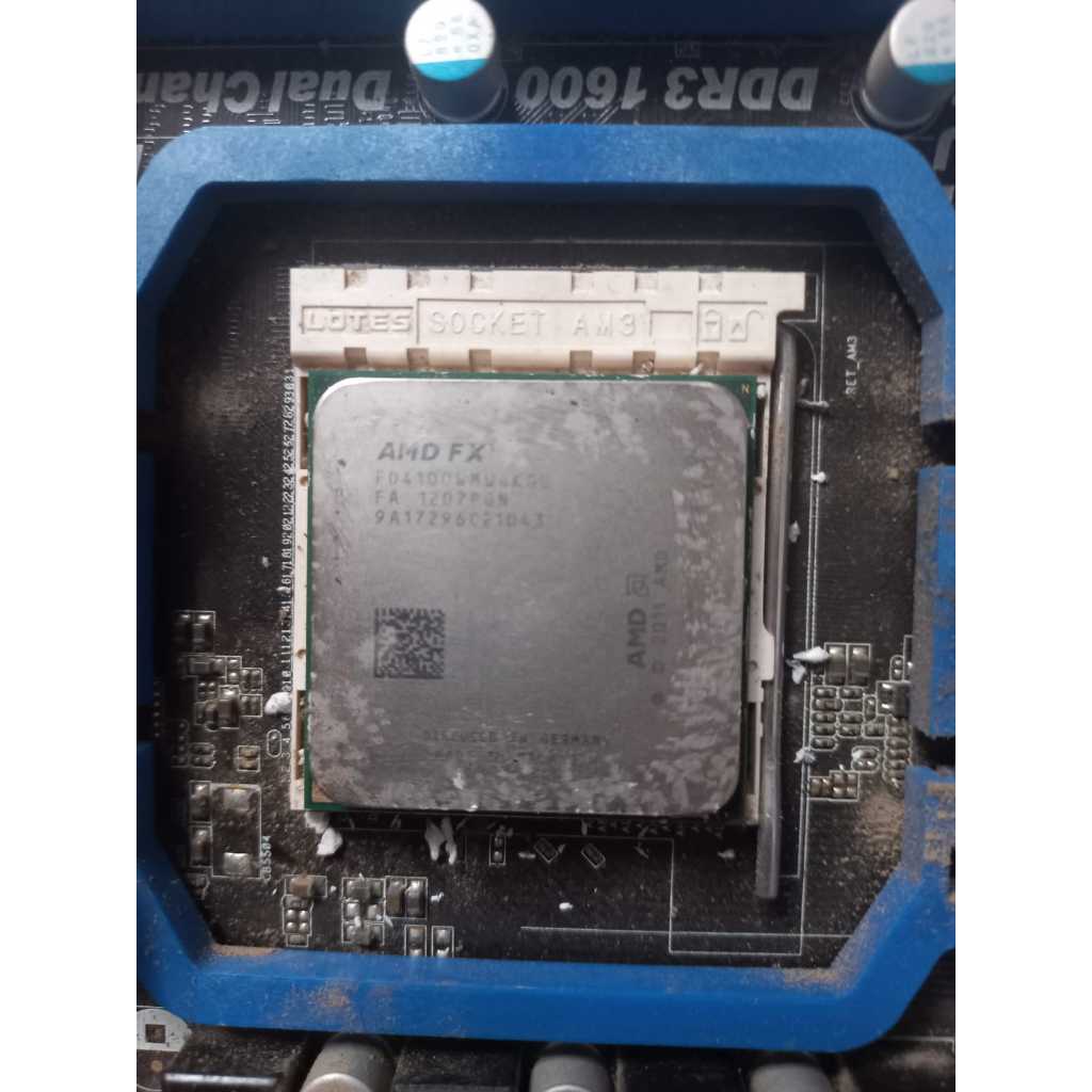 mainboard mati processor amd fx 4100 normal dan kipas fan jual all in lihat video produk