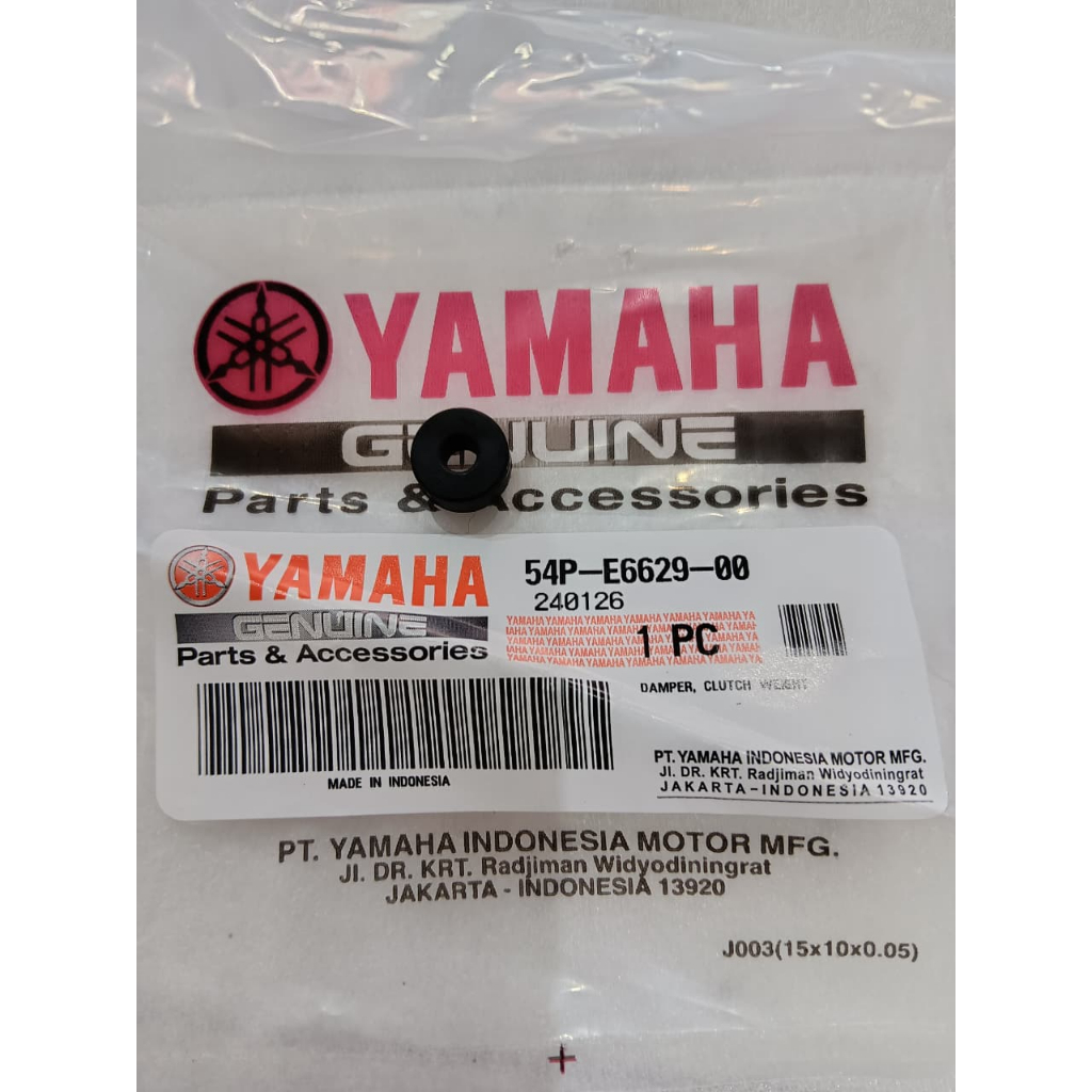 54P-E6629-00_1 SET ISI 3 Karet Damper Kampas Ganda Yamaha Mio J, Soul GT, XRide 115, Fino FI, Gear 1