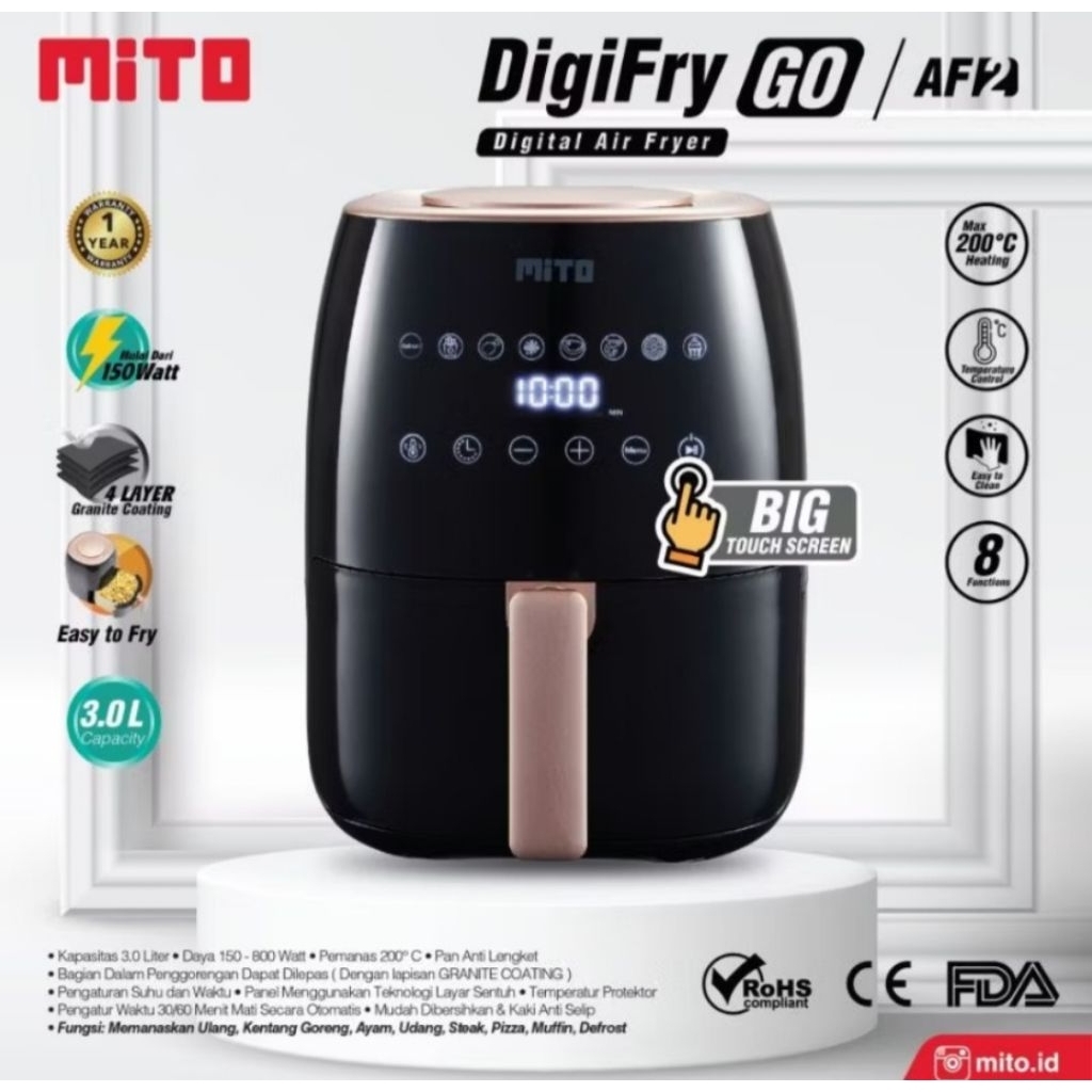 Mito Digital Air Fryer Digifry GO AF2