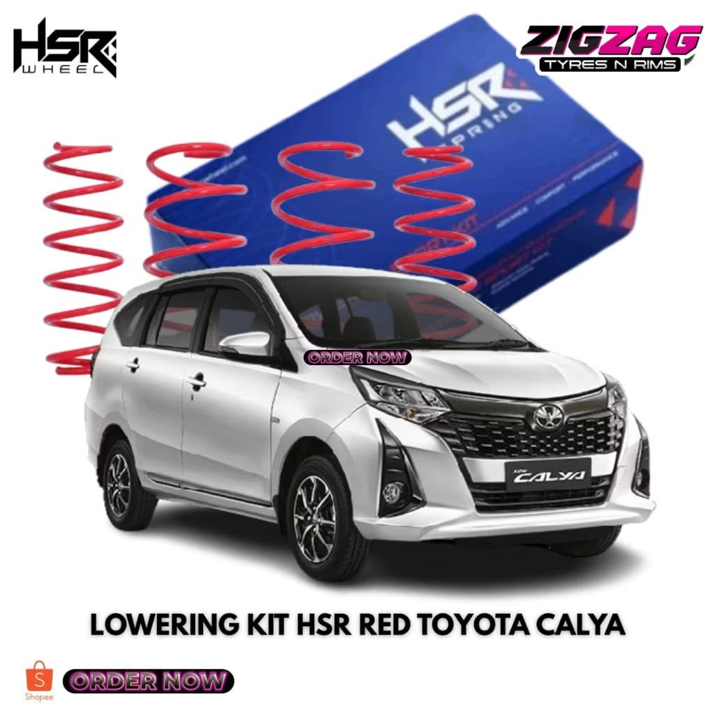 PER CEPER MERK HSR MOBIL CALYA LOWERING KIT HSR RED TOYOTA CALYA