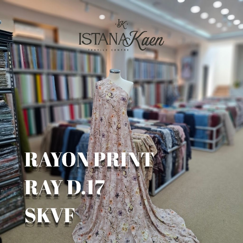 Rayon Print | Rayon Viscose | Rayon Motif | Kain Meteran | Kain Motif | Kain Corak -ISTANAKAEN