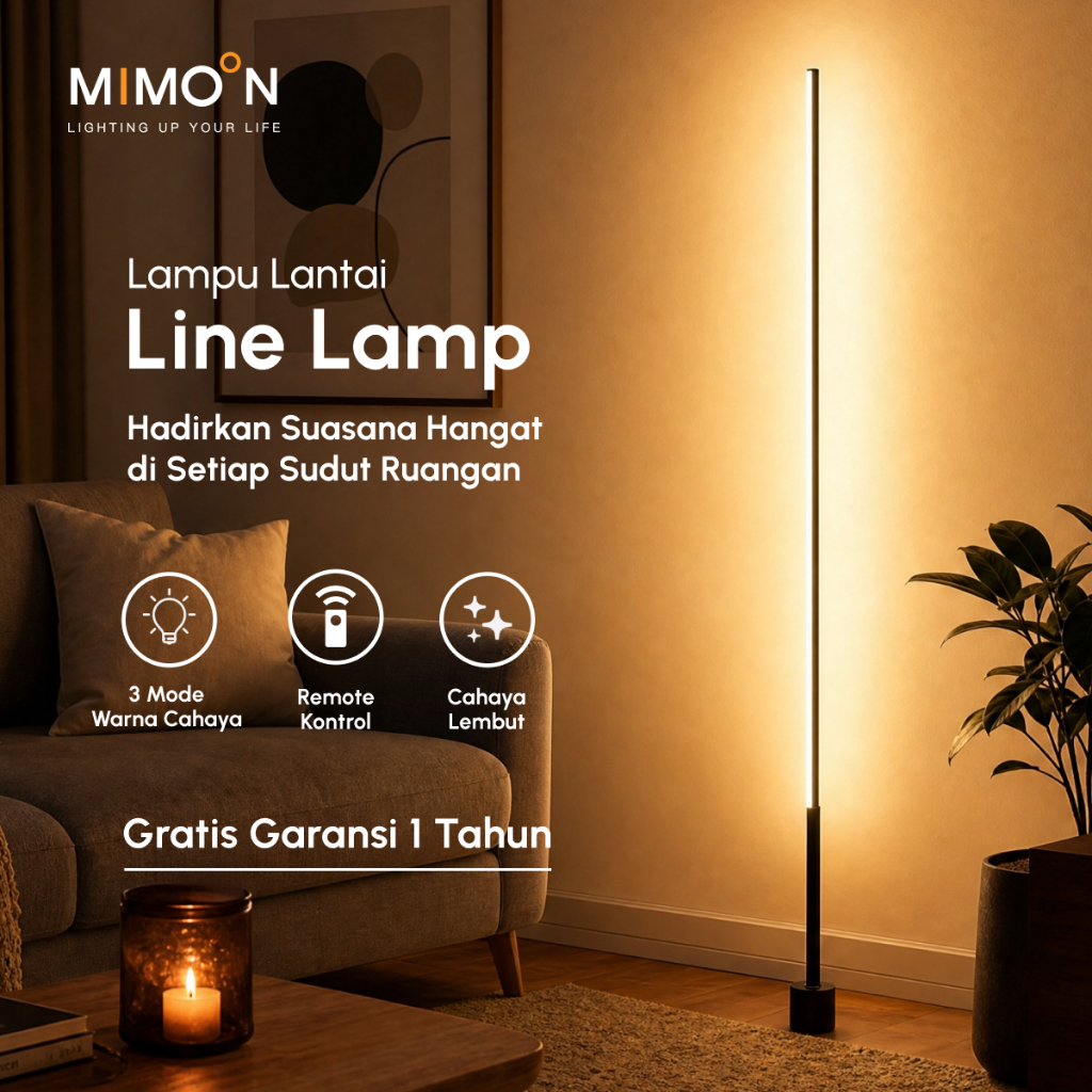 Lampu Hias Berdiri Dekorasi Ruang Tamu Minimalis Aesthetic Penerangan Sudut