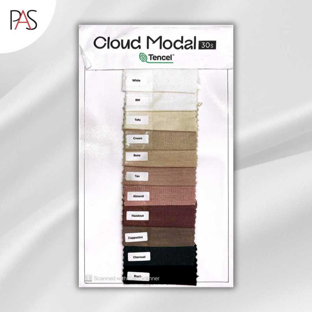 Katalog Warna Kain Tencel Premium Bahan Cloud Modal Tencel