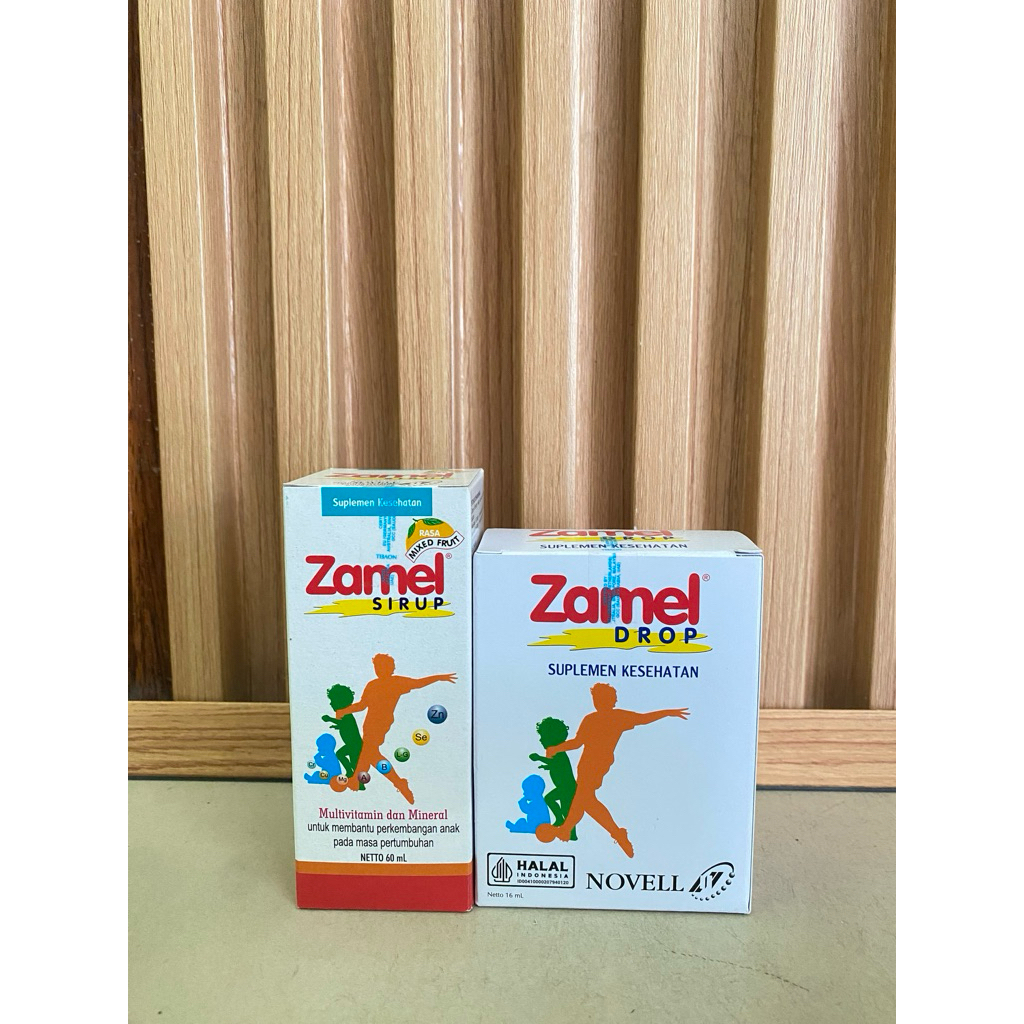 Zamel Sirup & Zamel Drops | Suplemen multivitamin dan mineral