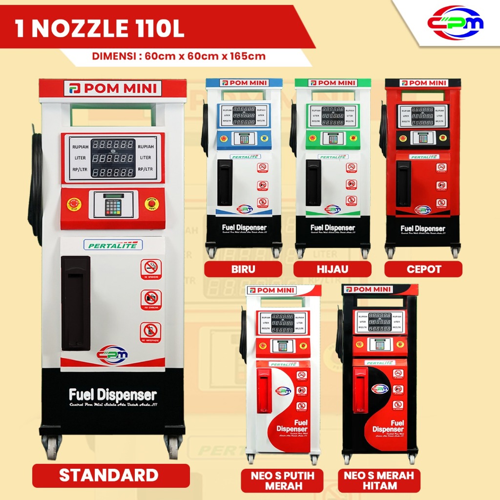 POM MINI - Pertamini digital 1 Nozzle 110 Liter