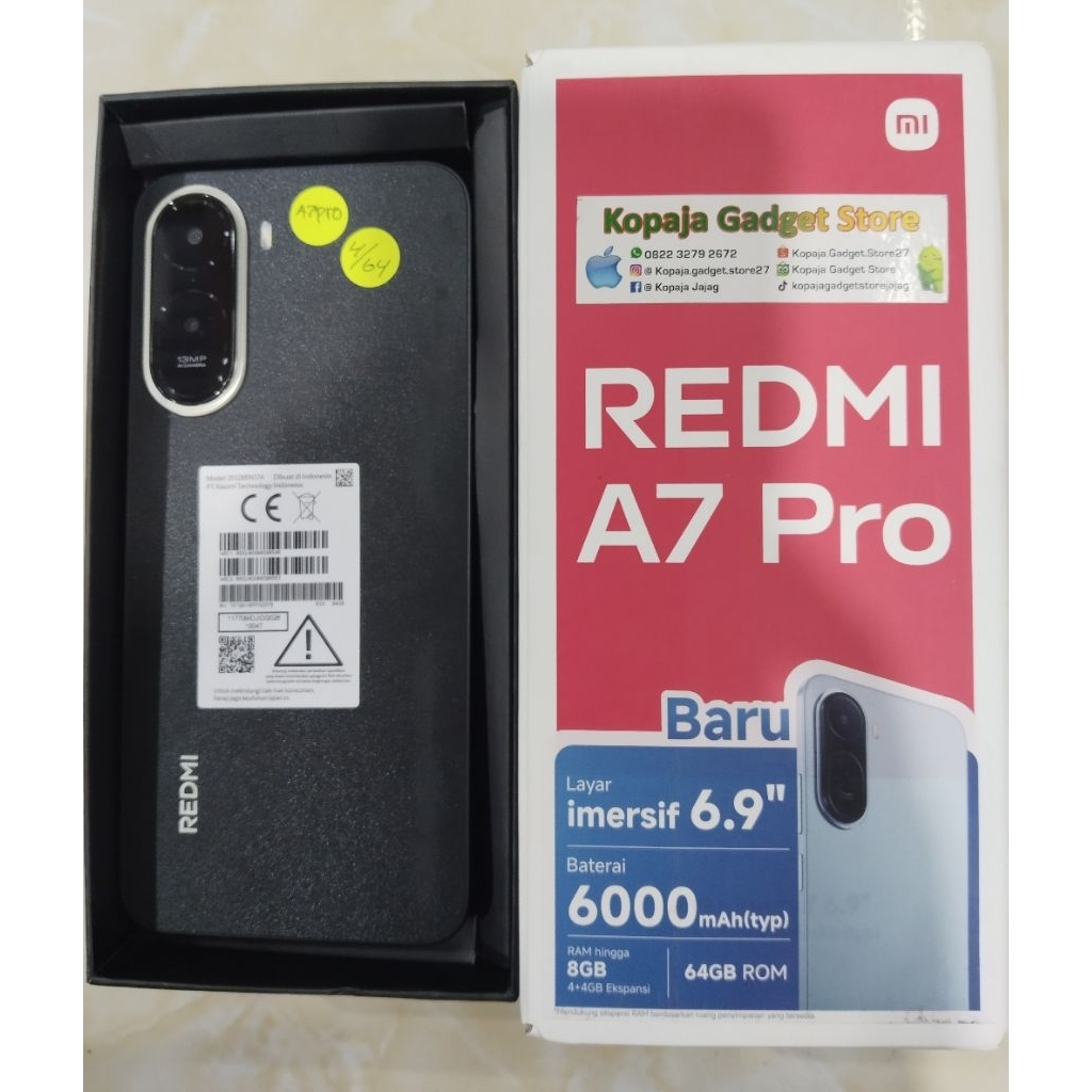 Redmi A7Pro ram 4/64 second fullset