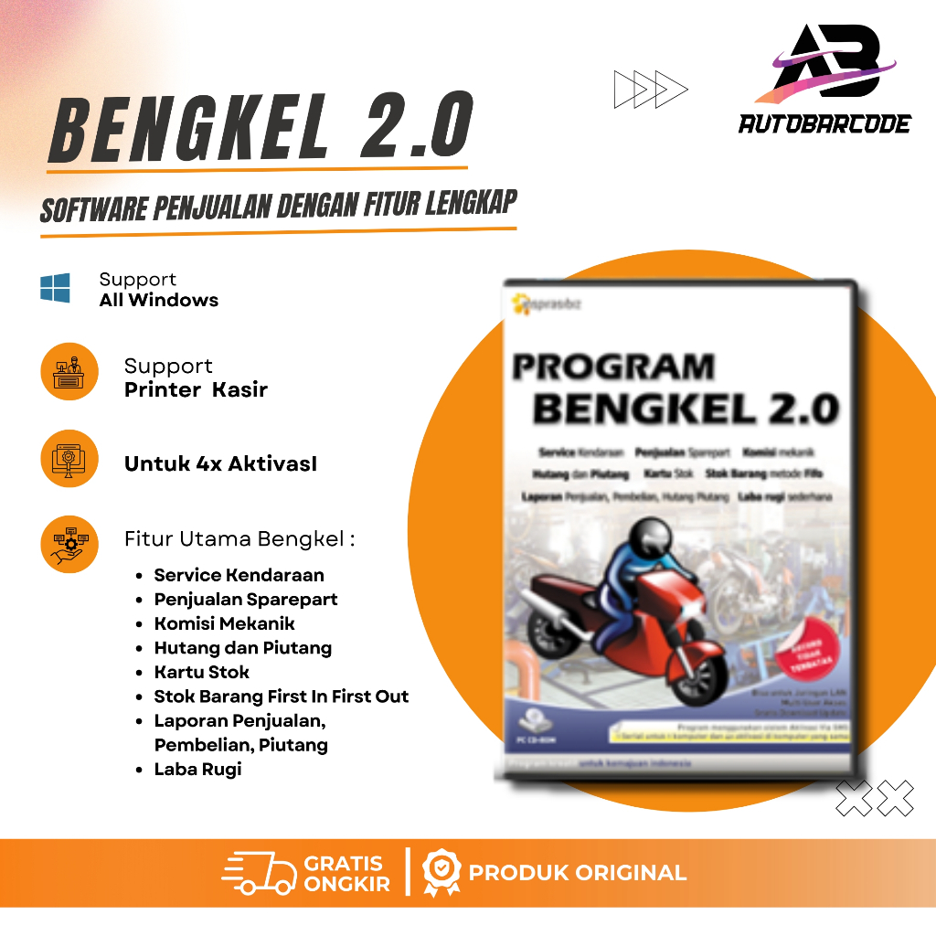 Program Bengkel Kasir Software Ipos Kasir Bengkel Service Motor Mobil Program 2.0 Toko Retail