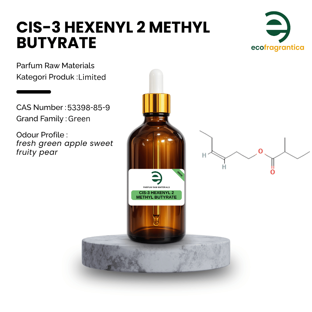 Ecofragrantica - CIS-3 Hexenyl 2 Methyl Butyrate - Aromachemical