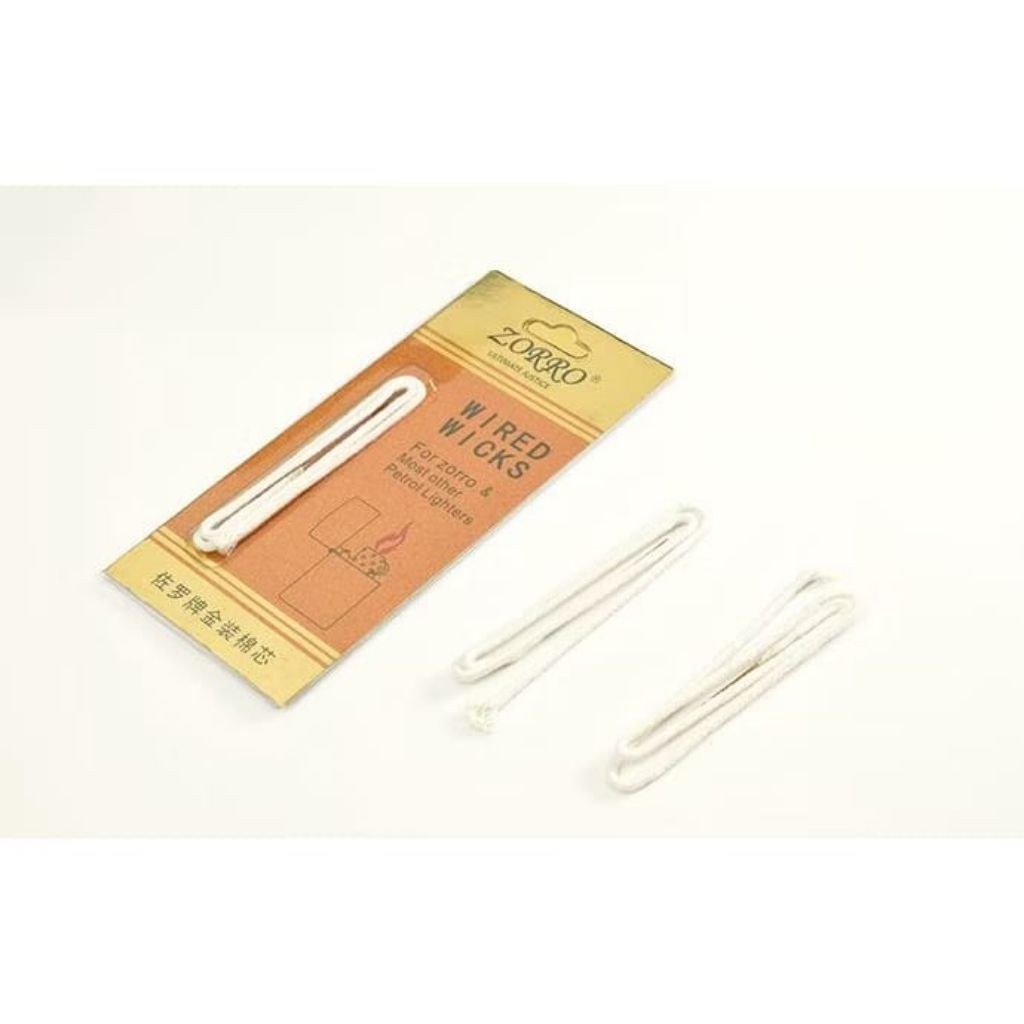 sumbu original zorro wick dengan ujung jarum untuk korek api kapas minyak oil lighter || Anisa Light