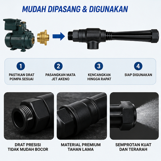 BEST AKENO Mata Jet Sanyo | Mata Jet Pump Panjang
