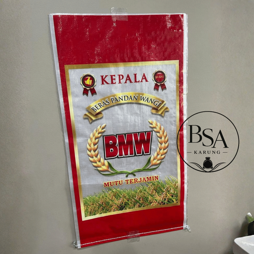 Karung Beras Laminasi Merk BMW 25kg