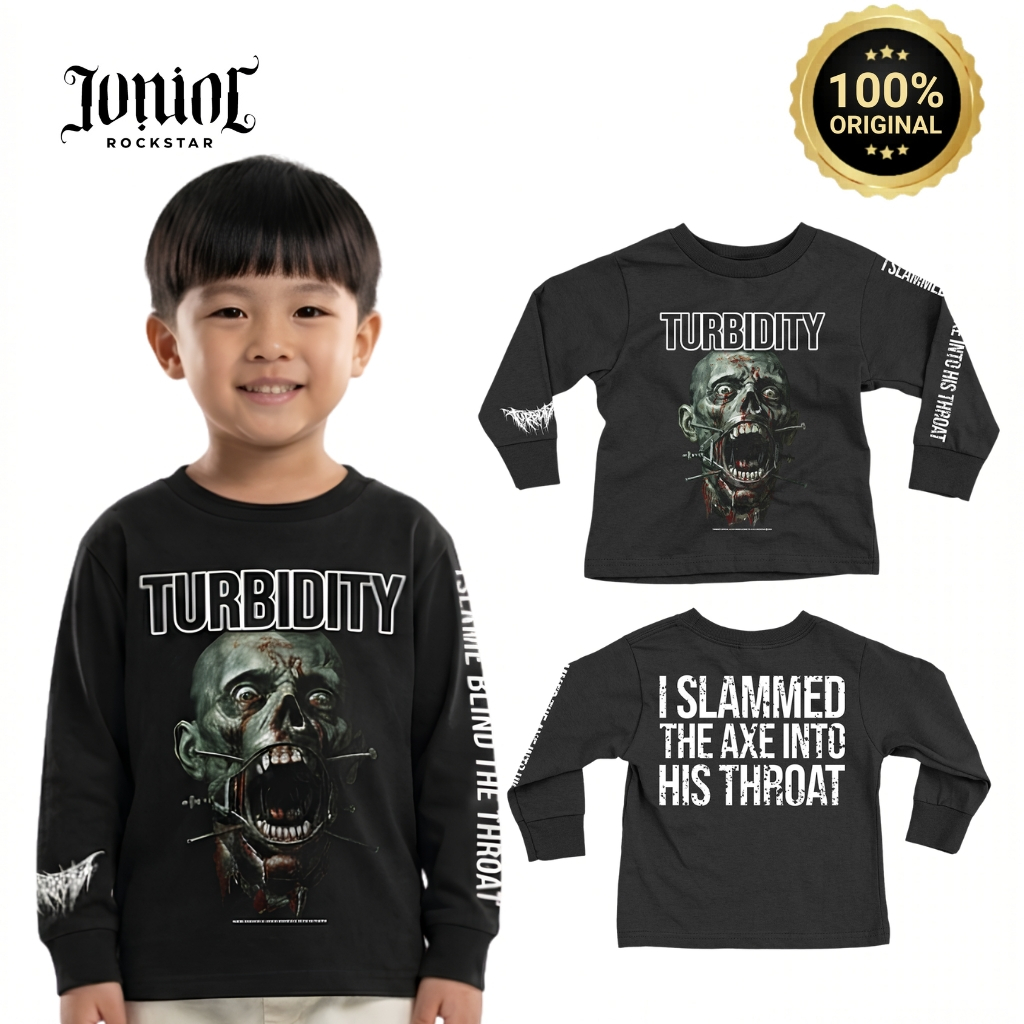 Official Merchandise Baju Anak Turbidity - I Slammed The Axe Into Throat