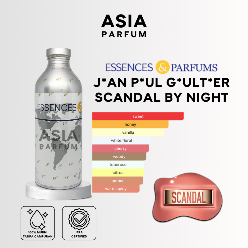ESSENCES & PARFUMS SORAYA BN 71897 - BIBIT PARFUM SCANDAL BY N1GHT - SEGEL & REPACK 100G