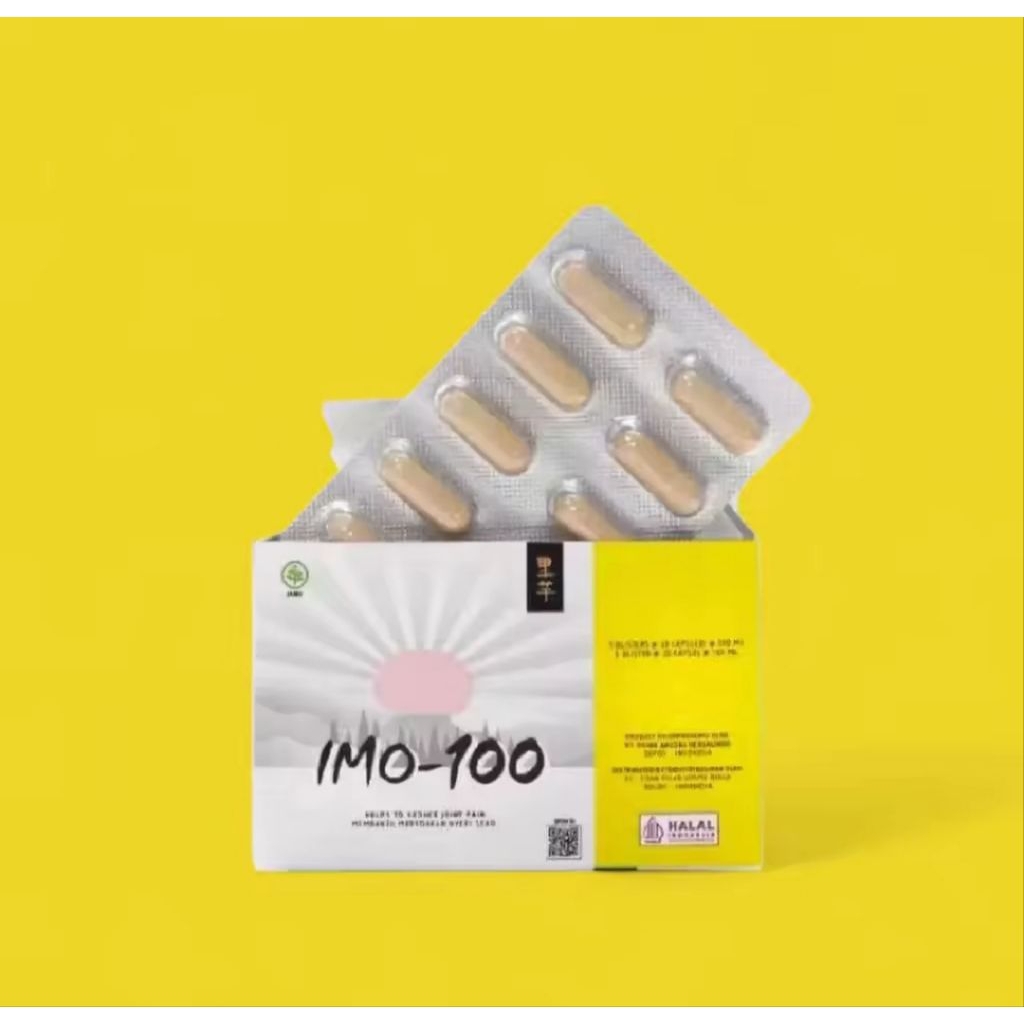 [2 BOX] Paket Hemat Satoku Imo-100 ORIGINAL Suplemen Nyeri Sendi, Ramuan Jepang, Pereda Nyeri Sendi 