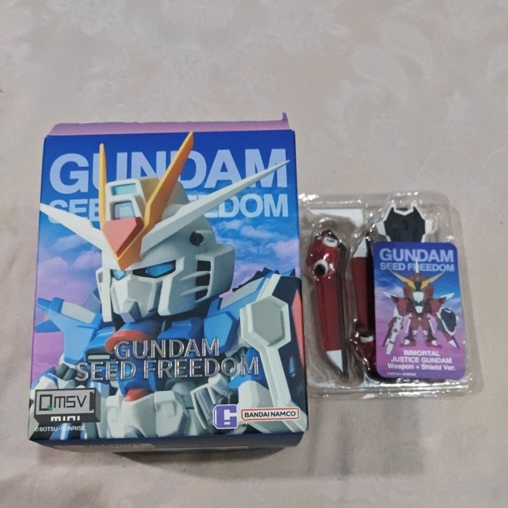 qmsv gundam immortal justice + weapon