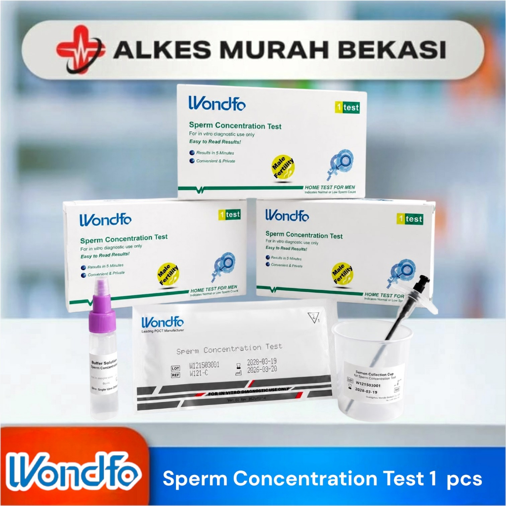Per pcs WONDFO Sperm Concentration TestMembantu dalam menentukan status kesuburan pria