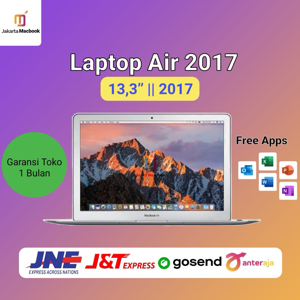 Laptop Air i5/i7 2017 Second Original Bergaransi Free Aplikasi