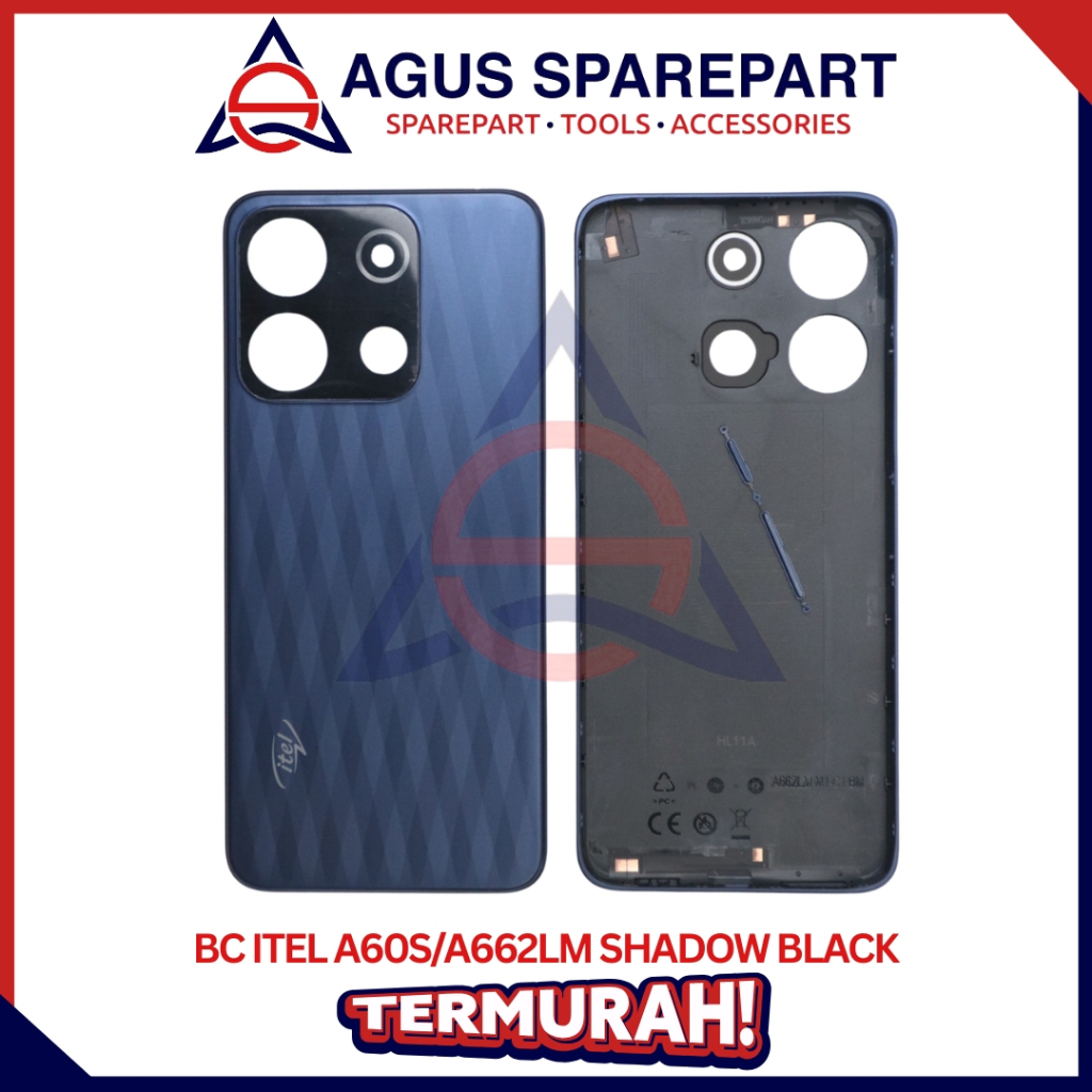 BACK COVER ITEL A60S / A662LM SHADOW / TUTUP BELAKANG / BACK DOOR