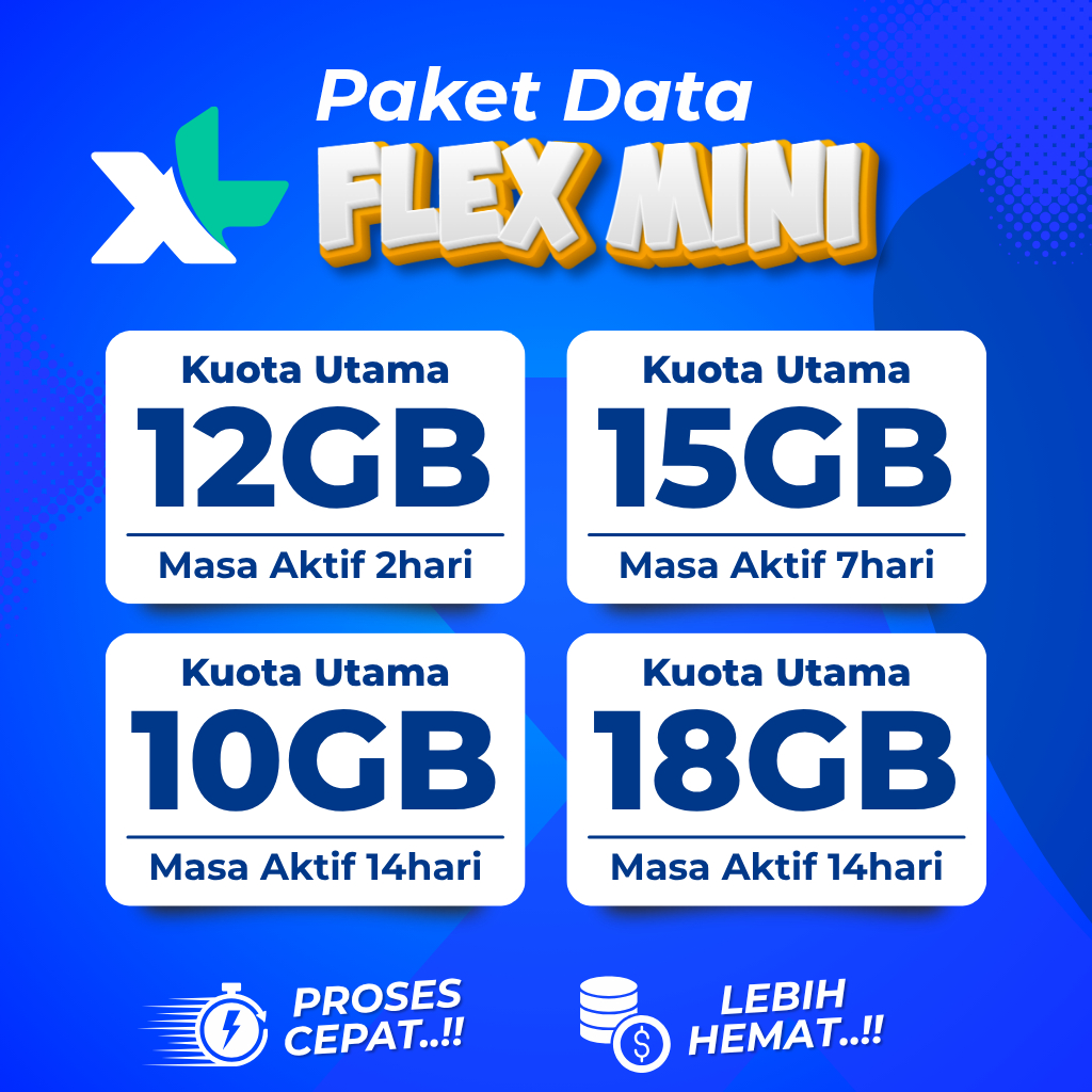 Paket Data XL Flex Mini | Paket Data XL Harian  MURAH, CEPAT, HEMAT