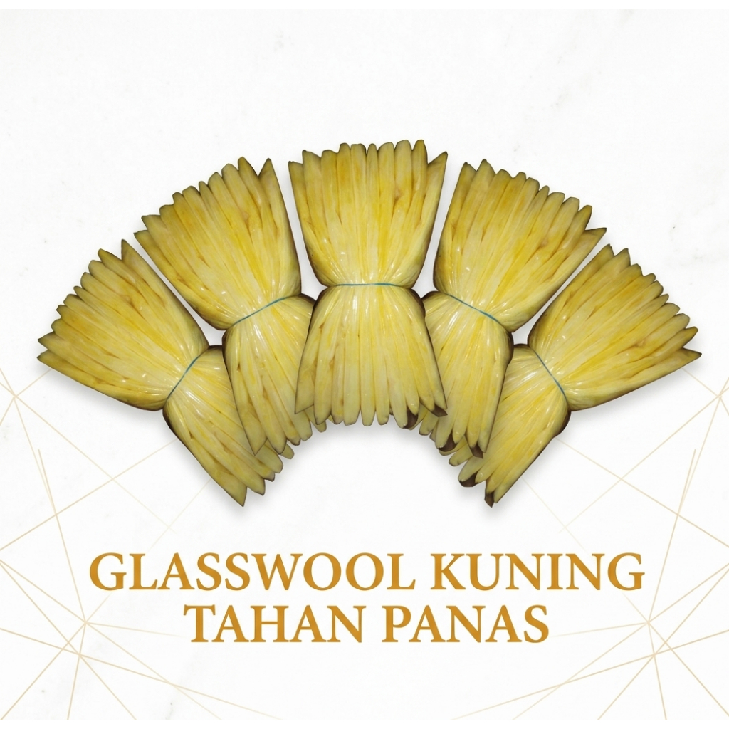 Glasswool kuning glasbul gesbul gasswol glasswool knalpot