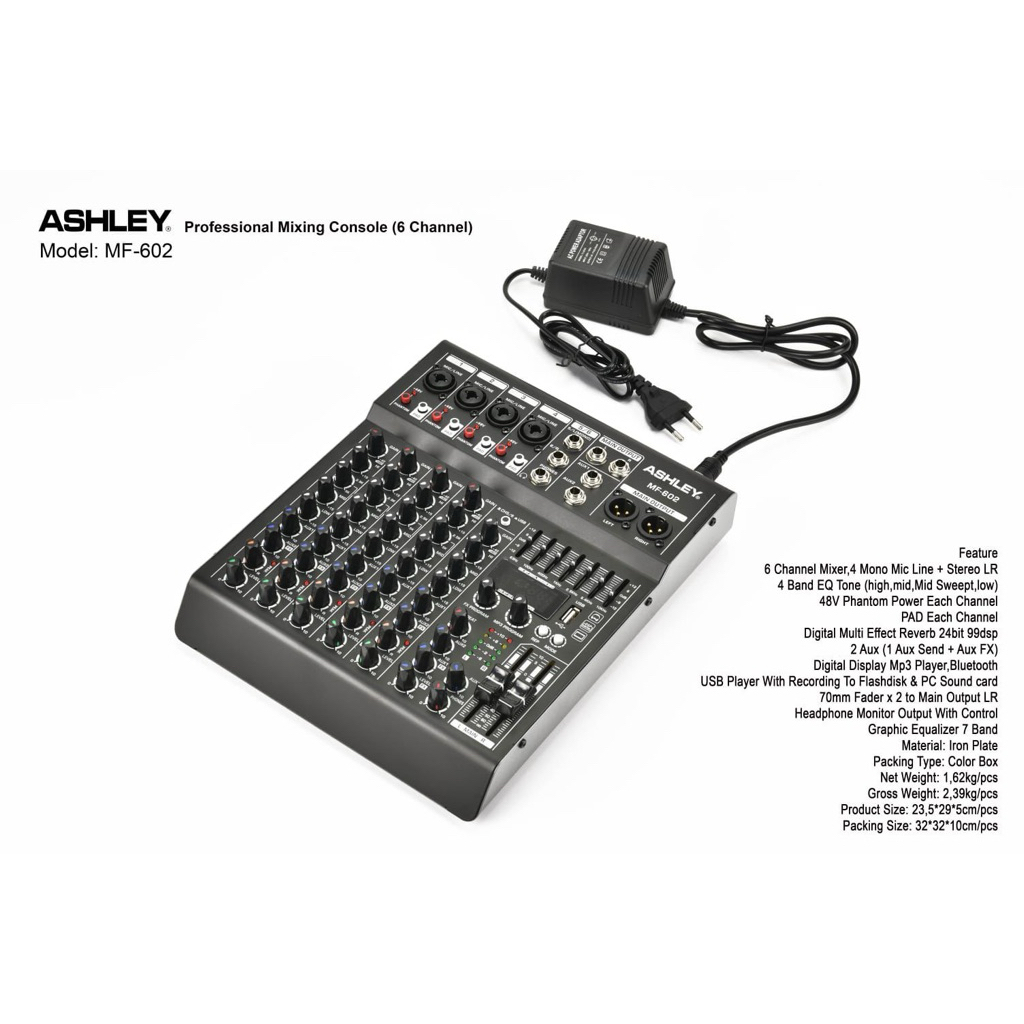 MIXER ASHLEY MF 602 / MF-602  MIXER ASHLEY MF602 ORIGINAL ASHLEY( Bisa COD )