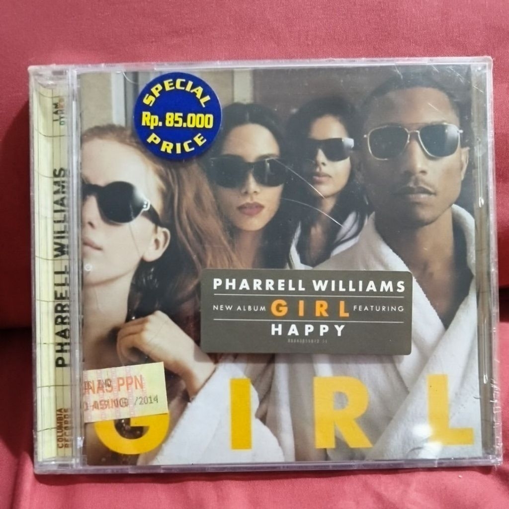 CD Musik Ori Preloved Pharell Williams - Girls (Made in Indonesia)
