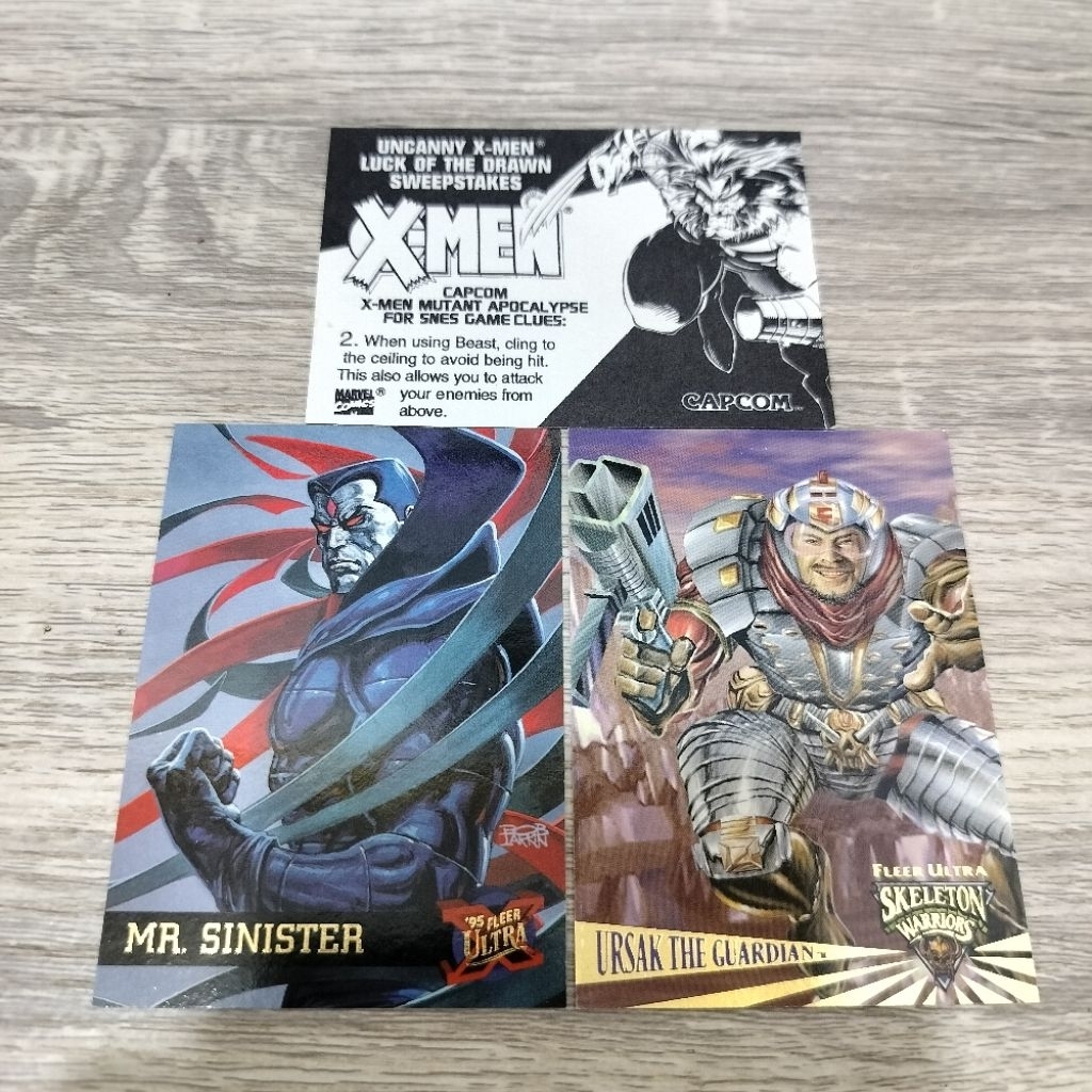 Marvel card set of 3