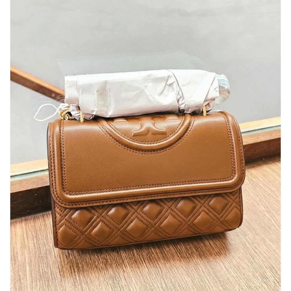TB Fleming Small Convertible Shoulder Bag Kobicha