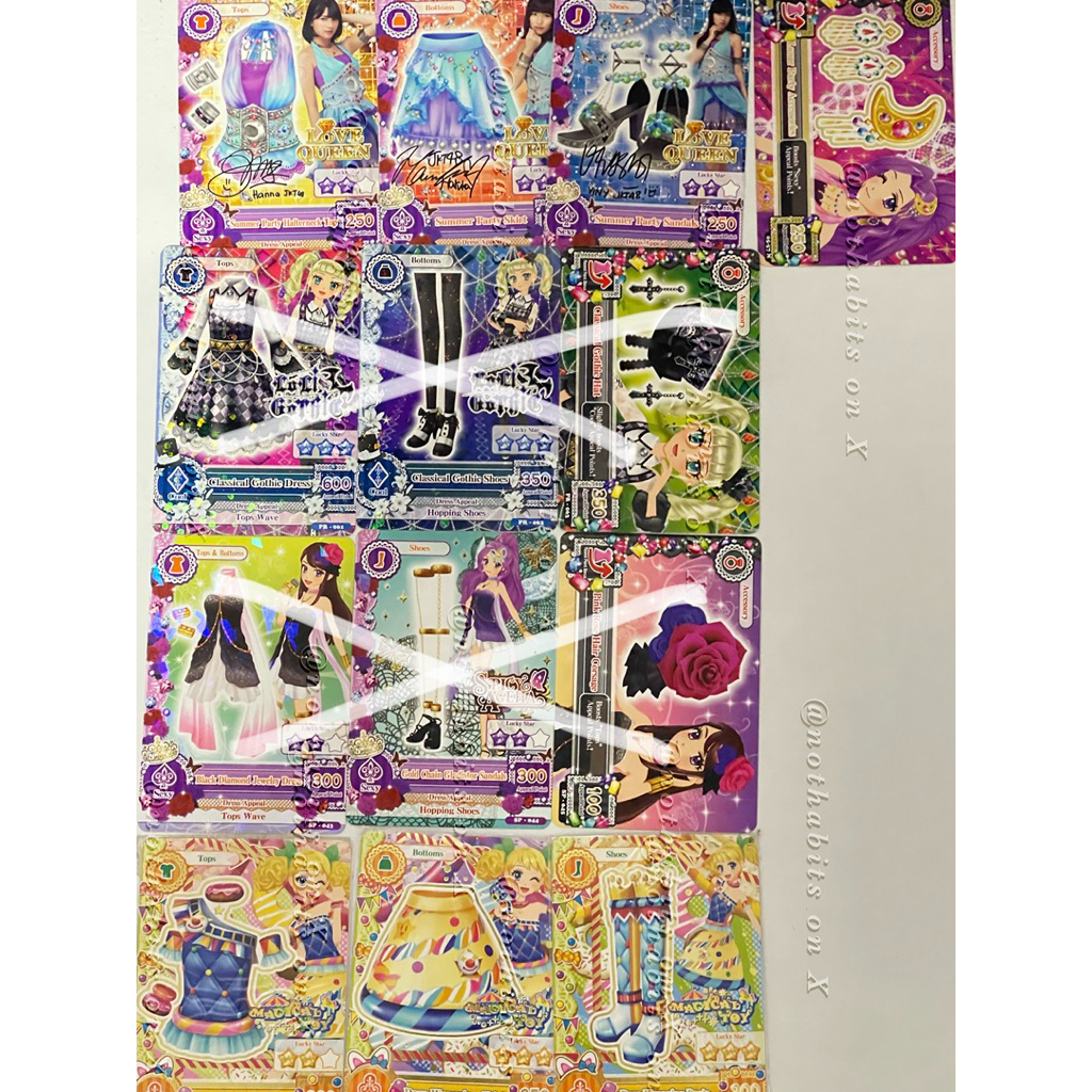 kartu fashion aikatsu card premium rare common fanbook (BACA DESC)