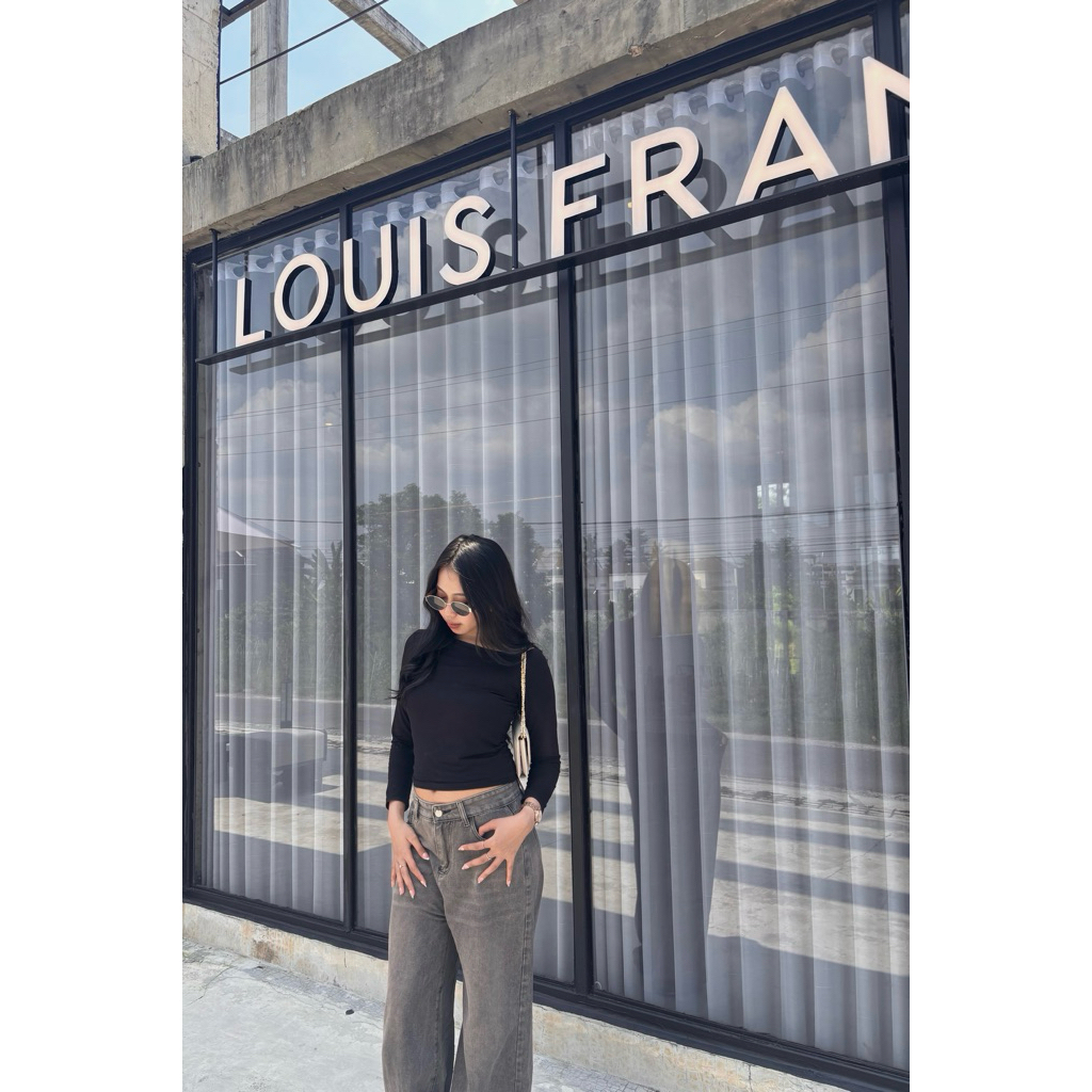Crop Top One Shoulder Wanita