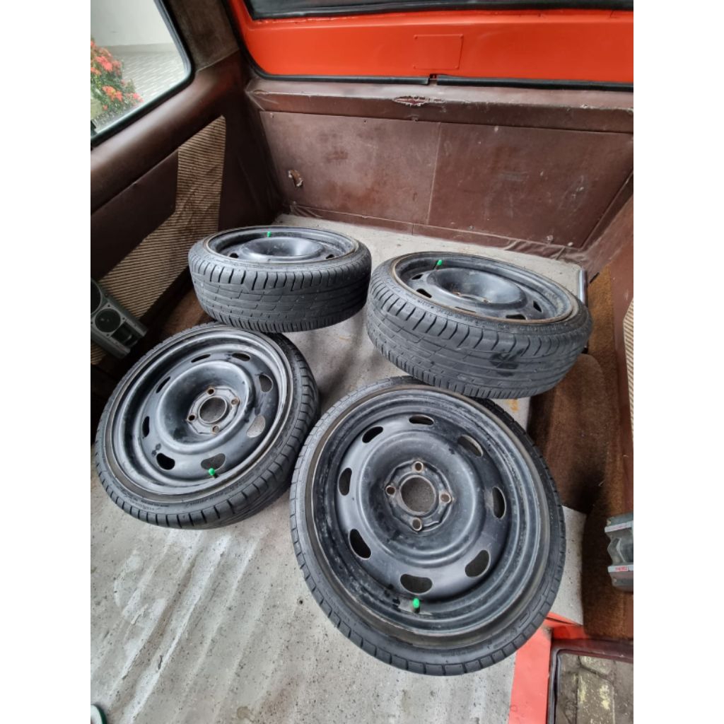 velg [only] peugeot pcd 4x108, 110, 114 bekas copotan 208