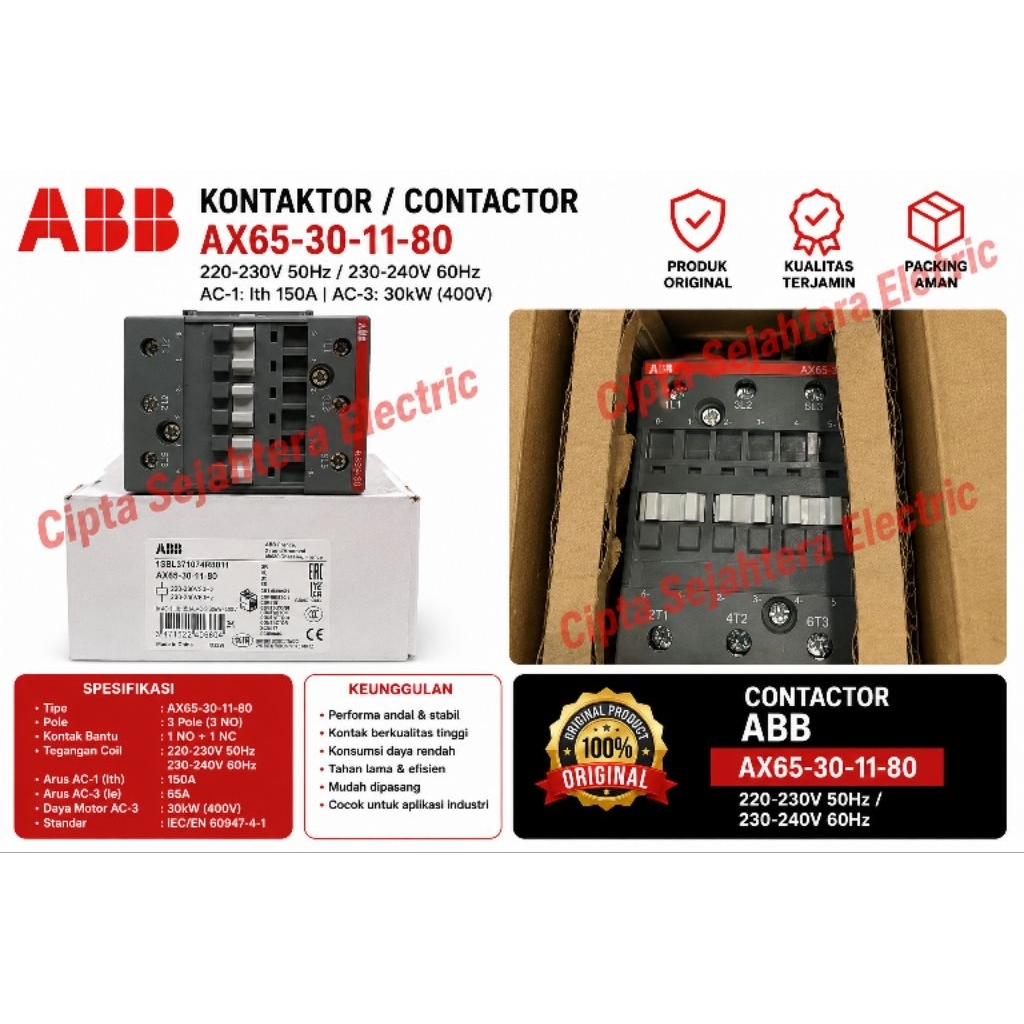 Kontaktor / contactor ABB
AX65