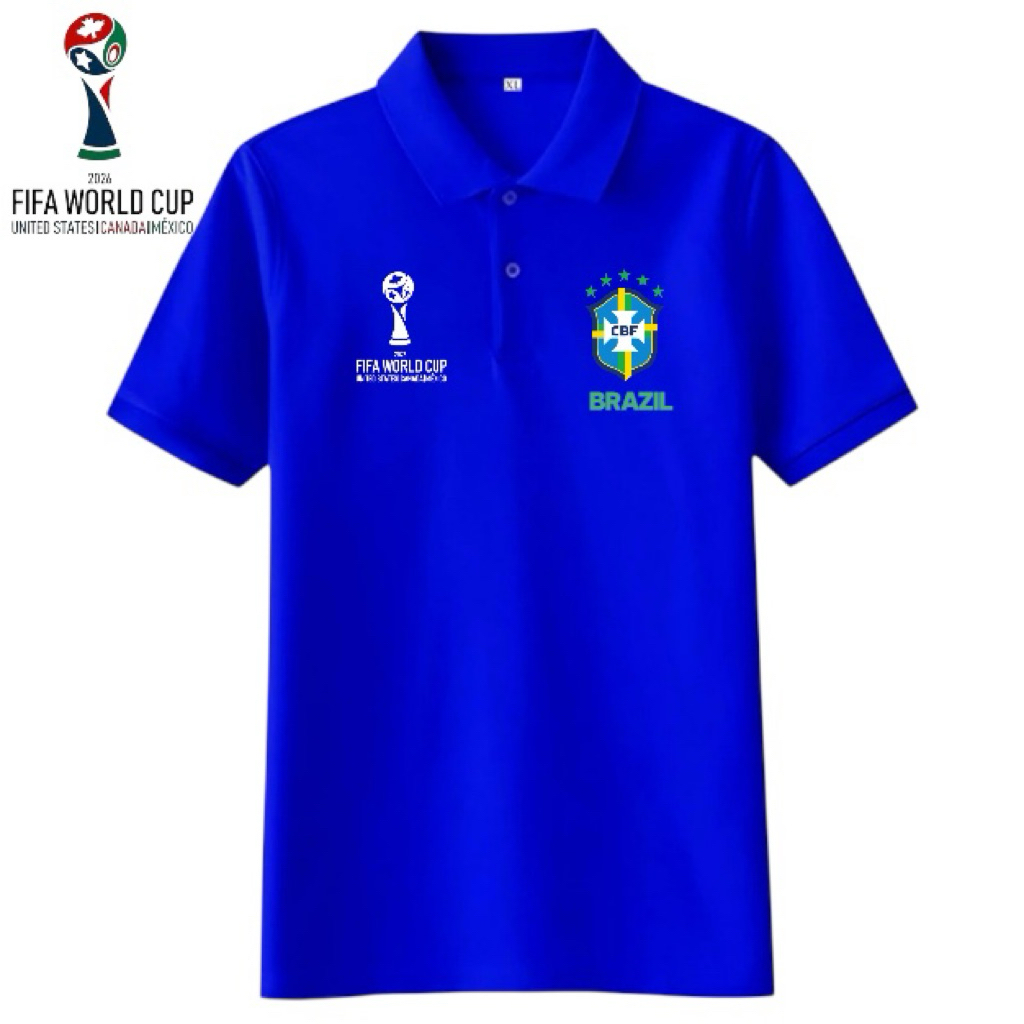Kaos Polo Brasil Piala Dunia 2026