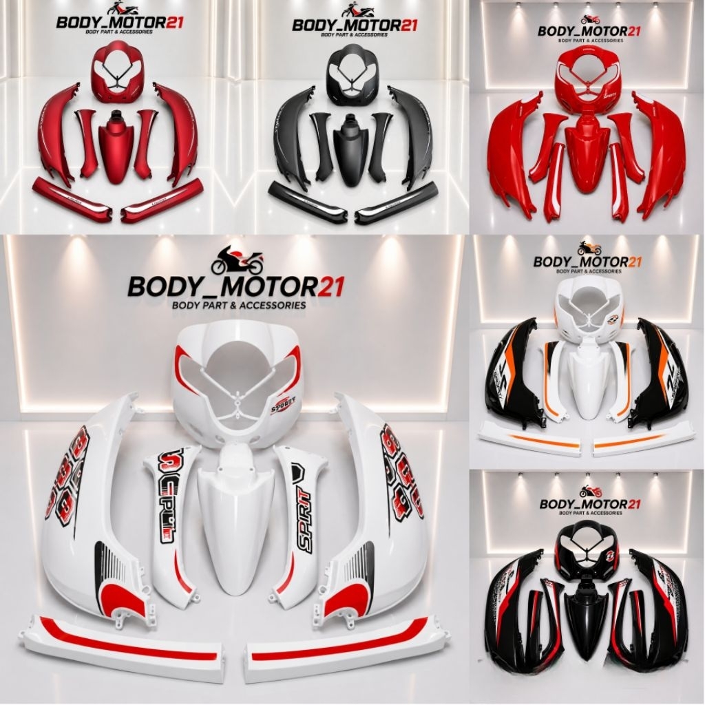 COVER BODY HALUS HONDA SCOOPY 2017-2019 FULL SET BODY HALUS SCOOPY DONAT RING 12 TAHUN 2017 2018 201