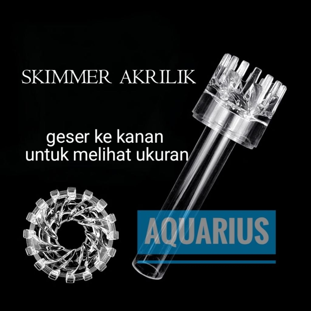 SKIMMER AKRILIK skimmer putar aquarium aquascape