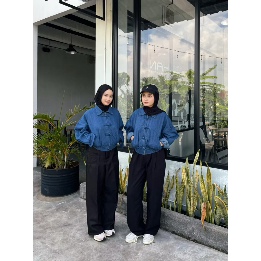 Valisa zipper denim | denim jacket | denim jeans