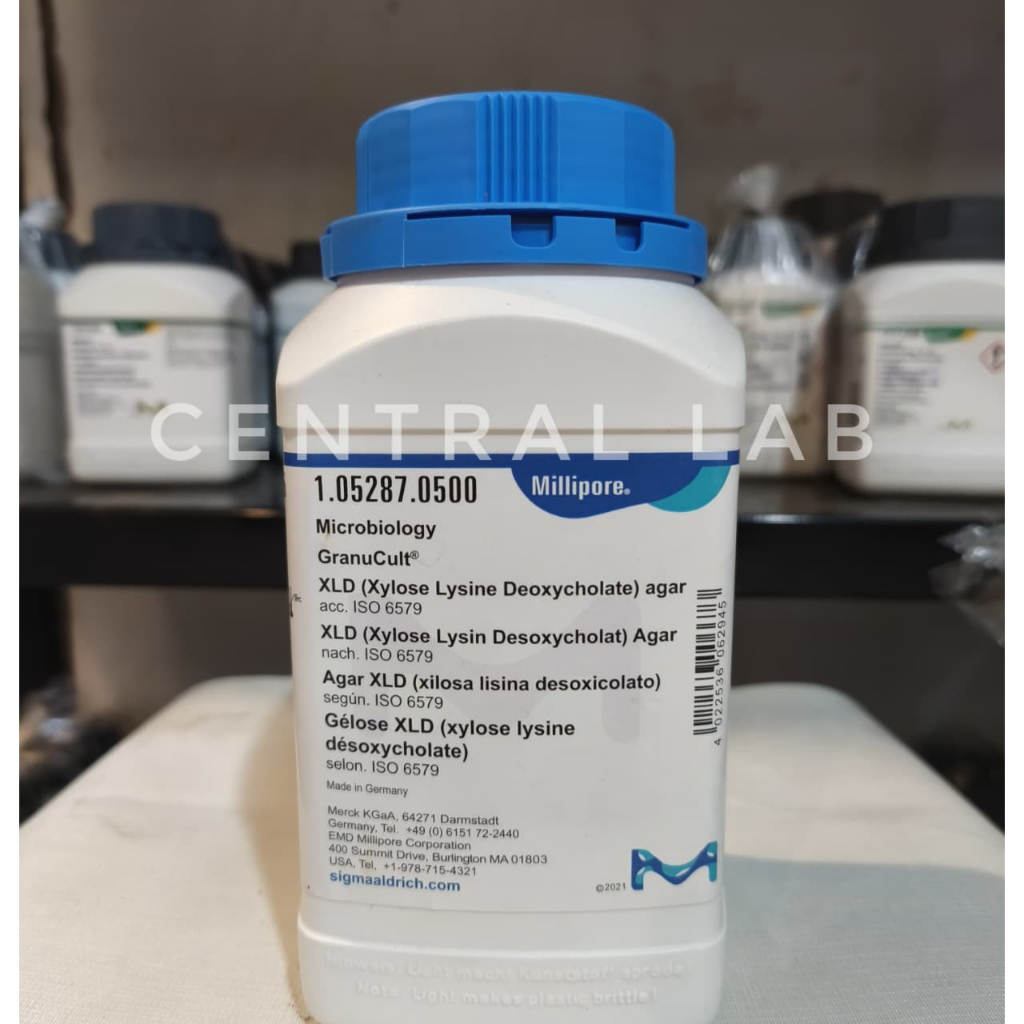 XLD (XYLOSE LYSINE DEOXYCHOLATE) AGAR 500GRAM FOR MICRROBIOLOGY MERCK 105287