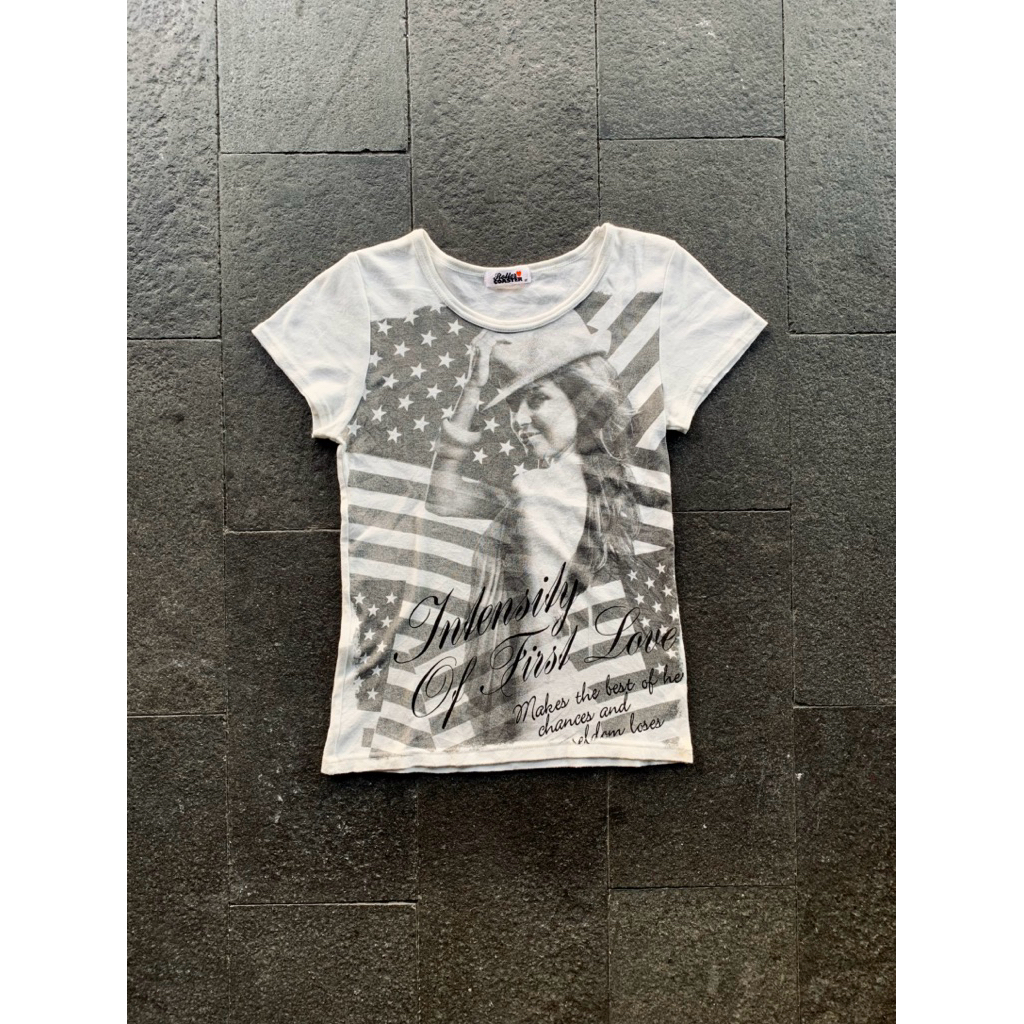 ROLLER COASTER JAPANESE POEM Y2K STYLE TEE