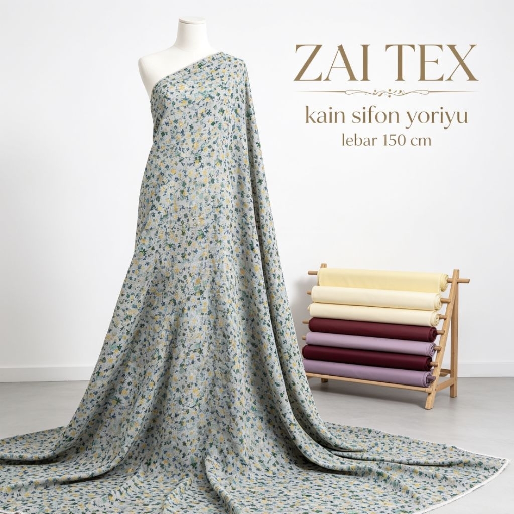 kain sifon Yoriyu motif - kain sifon Yoriyu - kain sifon motif bunga kecil