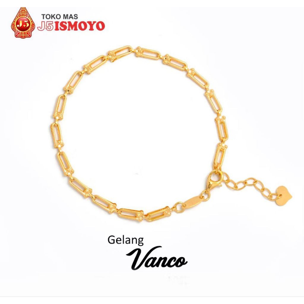 Gelang Emas Polos Vanco J5 Ismoyo