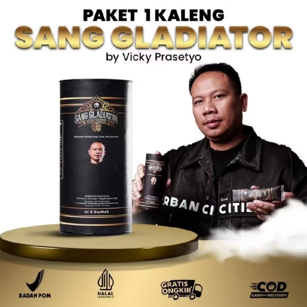 Kopi gladiator ori 100% bpom