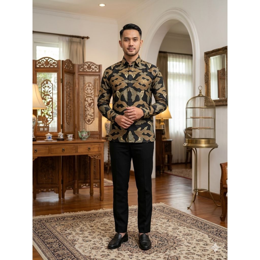 BATIK DOBBY SUPER FOIL PREMIUM 09 Mega mendung terfavorit elegan