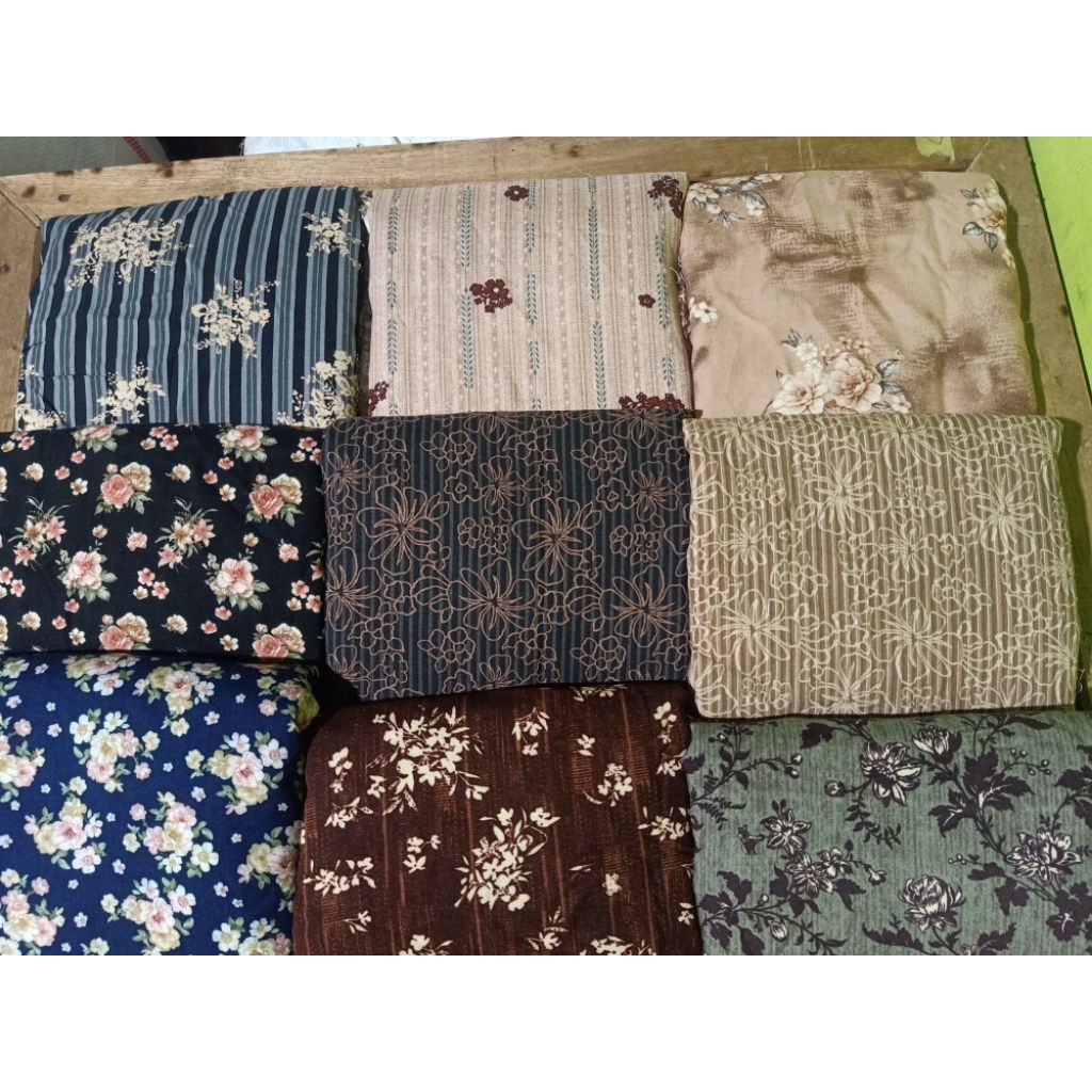 Kain Rayon Armor Premium Motif/Kain Rayon premium/Kain Motif Bunga