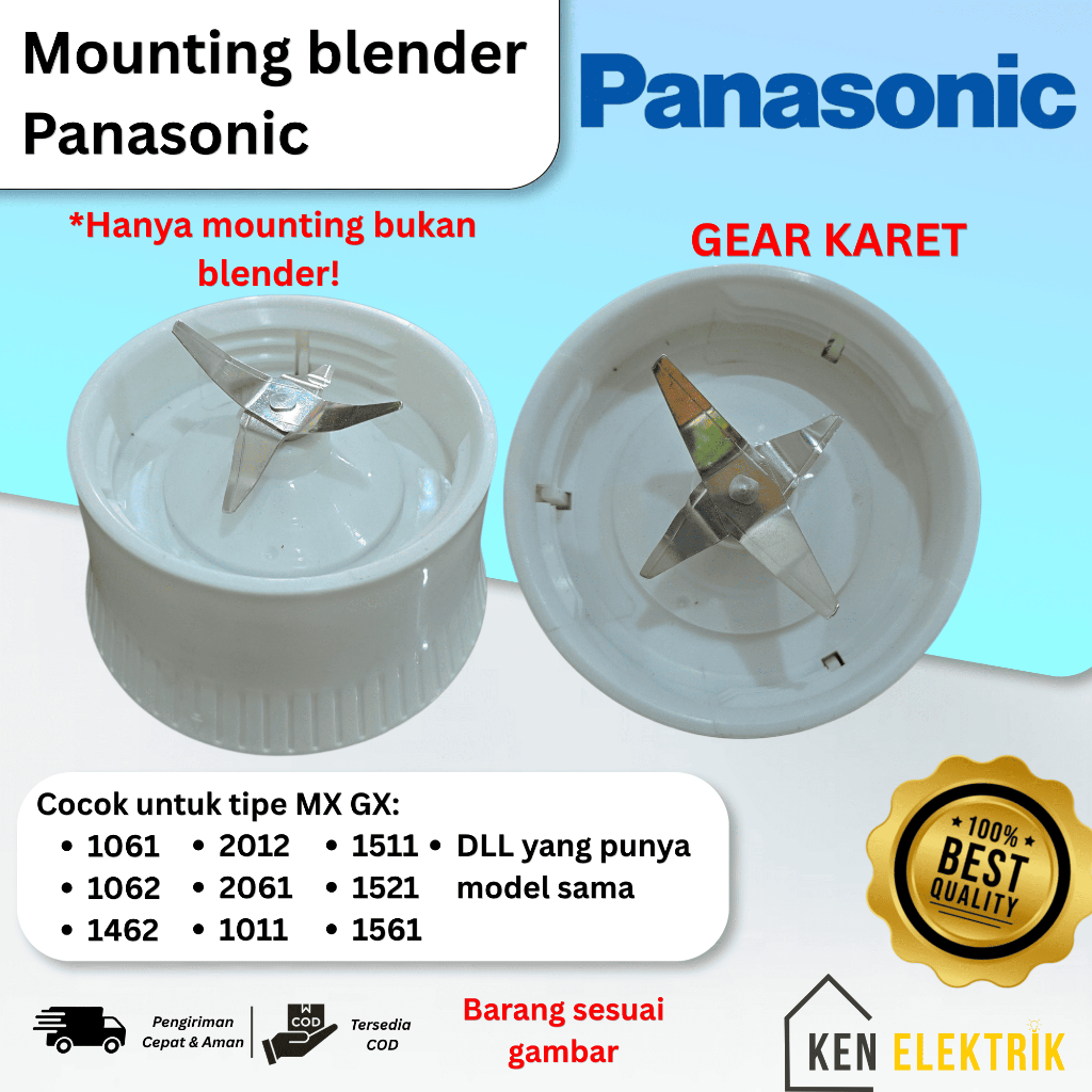 Mounting mangkok blender jus panasonic 1061 1462 MX-GX1462 MX-GX1061