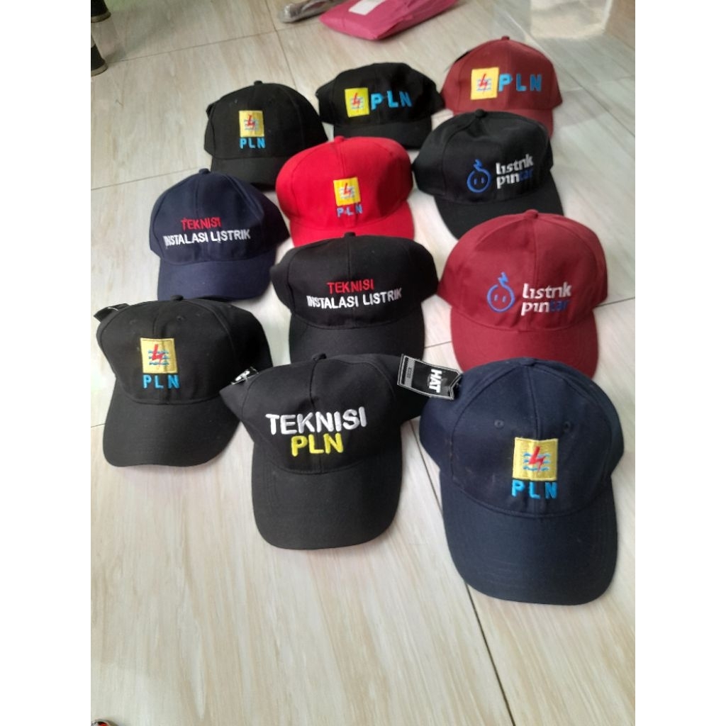 topi bordir pln topi listrik pintar topi instalasi listrik