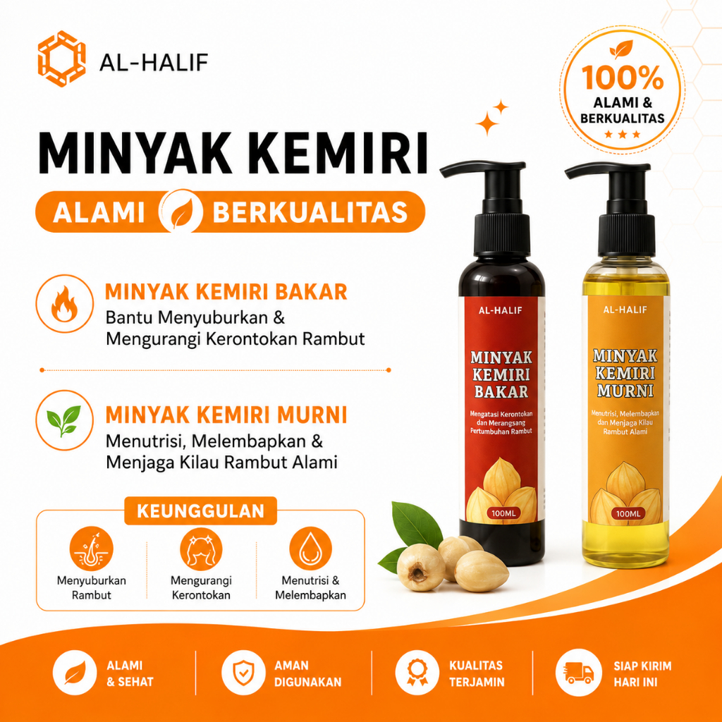 Minyak kemiri murni | Minyak kemiri bakar