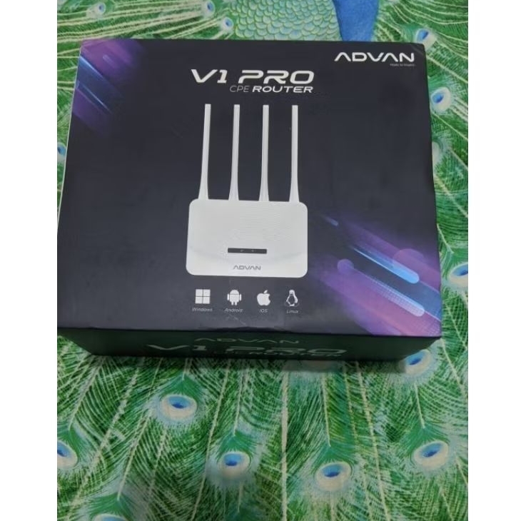 BEKAS LIKE NEW ADVAN CPE V1 Pro Modem + Wifi + Router + 4G LTE Unlock All Operator 4 Anthena