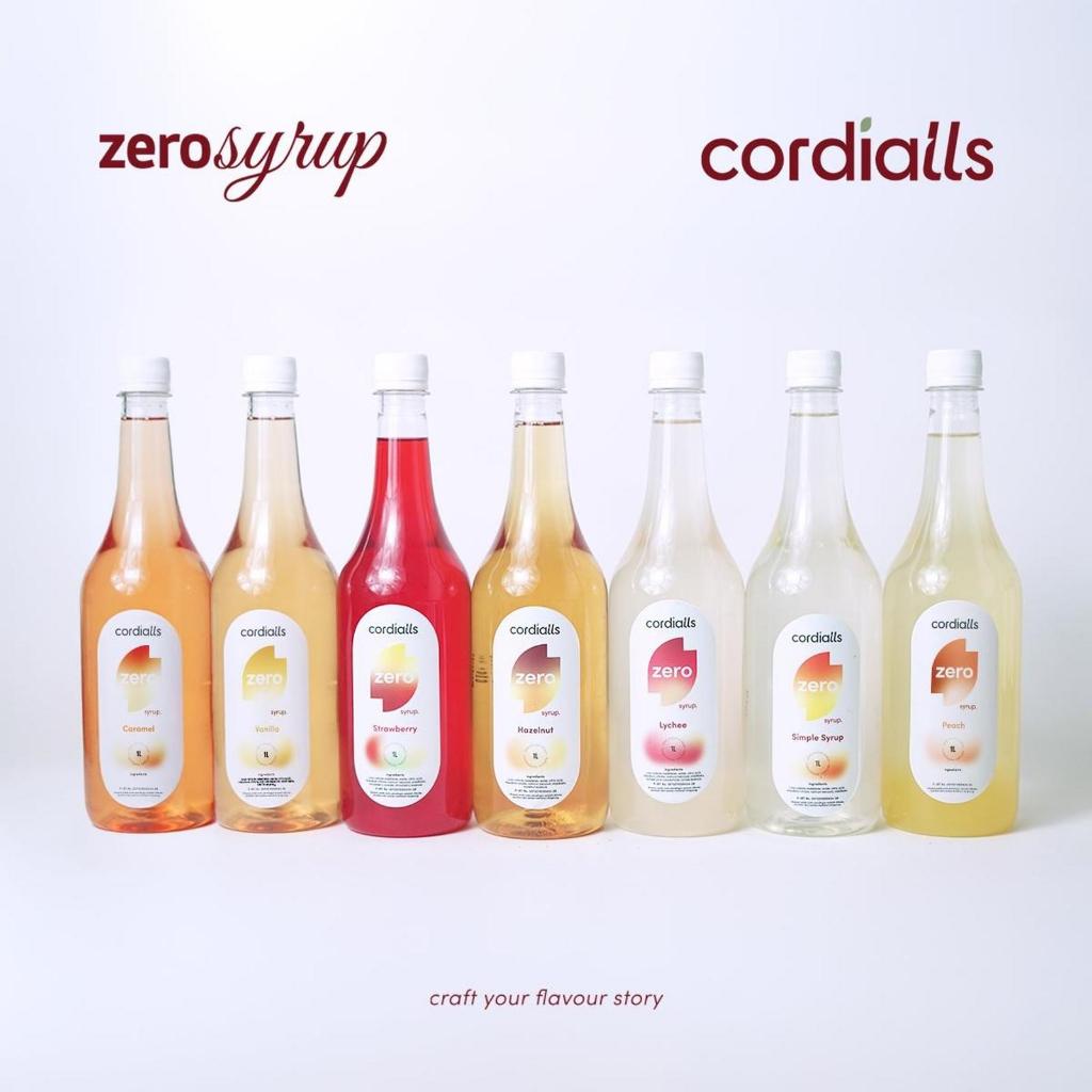 Cordiallls Zero Syrup 1000ml Sirup Rasa Manis Murni Halal MUI & PIRT Cocok untuk Minuman Diet Friend