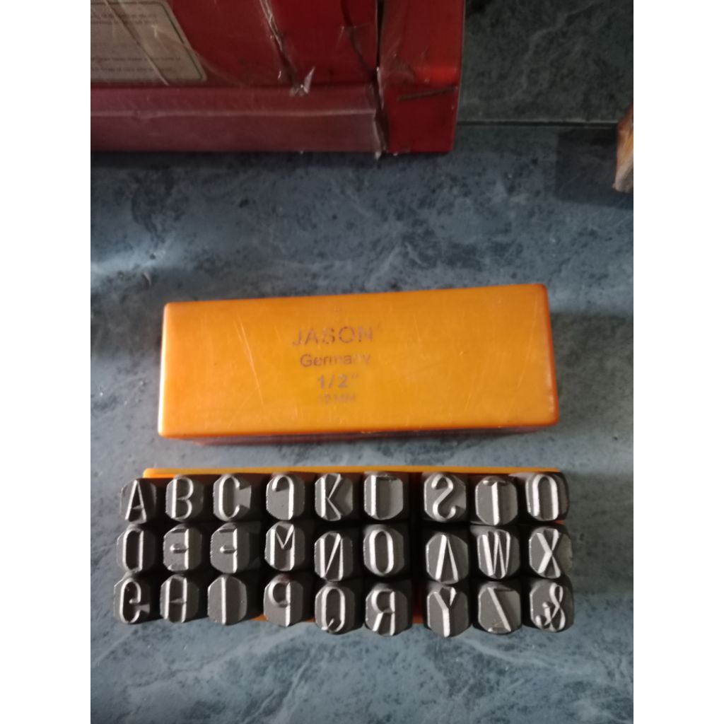 GRIP BESI KETOK HURUF JASON 1/2" 12MM ISI 27PCS